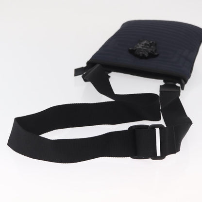 Versace Vintage Shoulder Bag Nylon, Navy, Nylon, Shoulder Bag