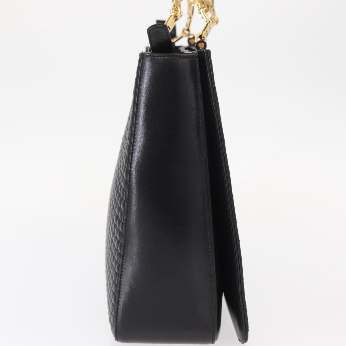 Bally Vintage Shoulder Bag Quilted leather, Black, Leather, Shoulder Bag