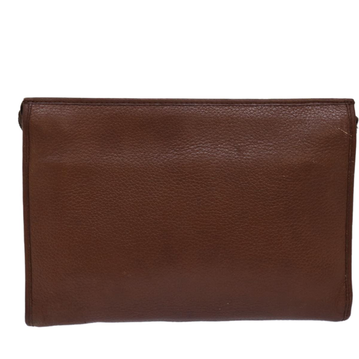 Burberry Vintage Pouch Leather, Brown, Leather, Clutch