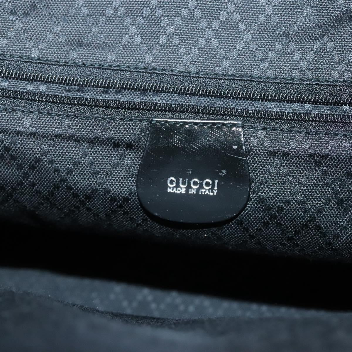 Gucci Bamboo Daily Tote Leather, BLACK, NYLON, Tote bag