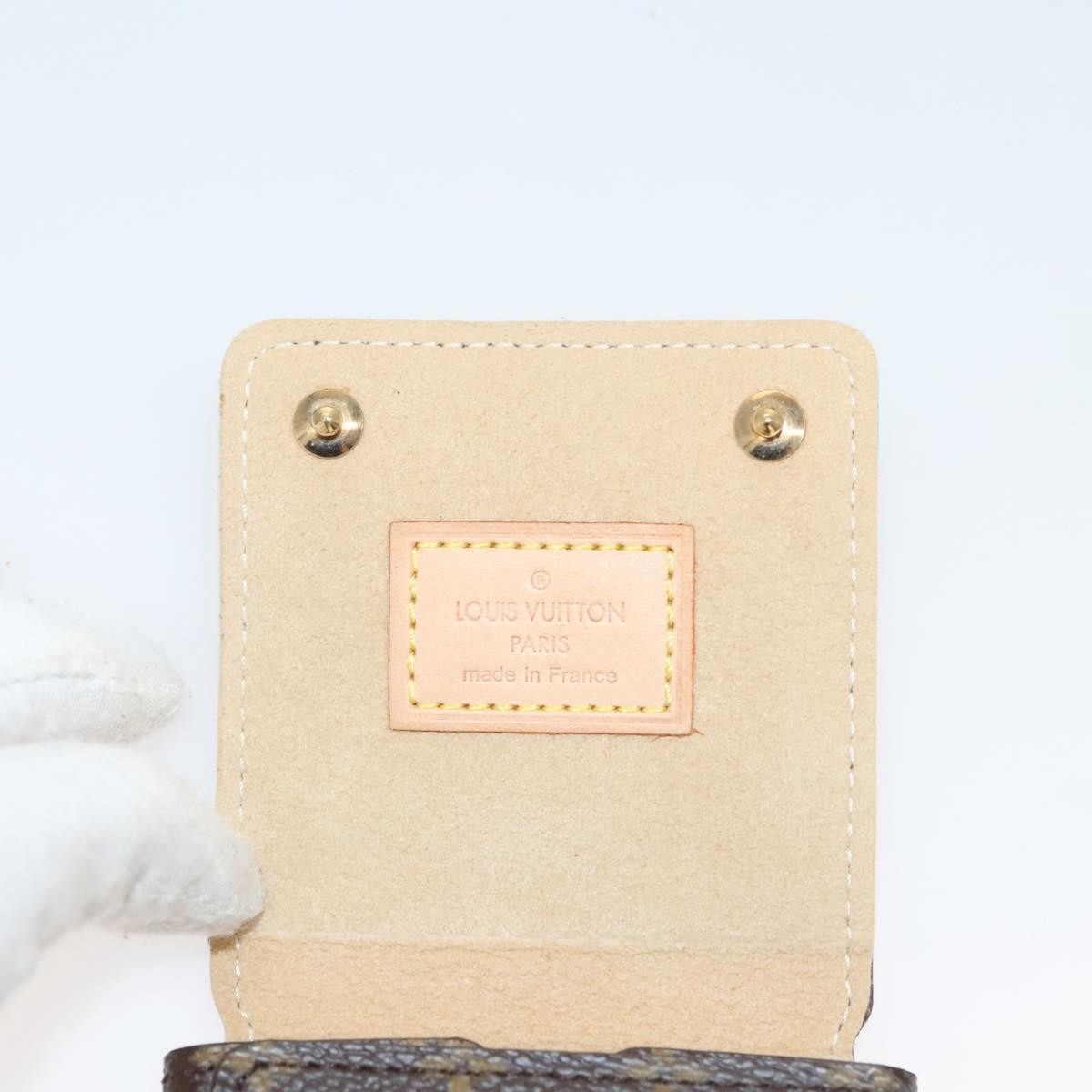 Louis Vuitton CASE JEWELRY BOX Canvas, BROWN, CANVAS, Wallets