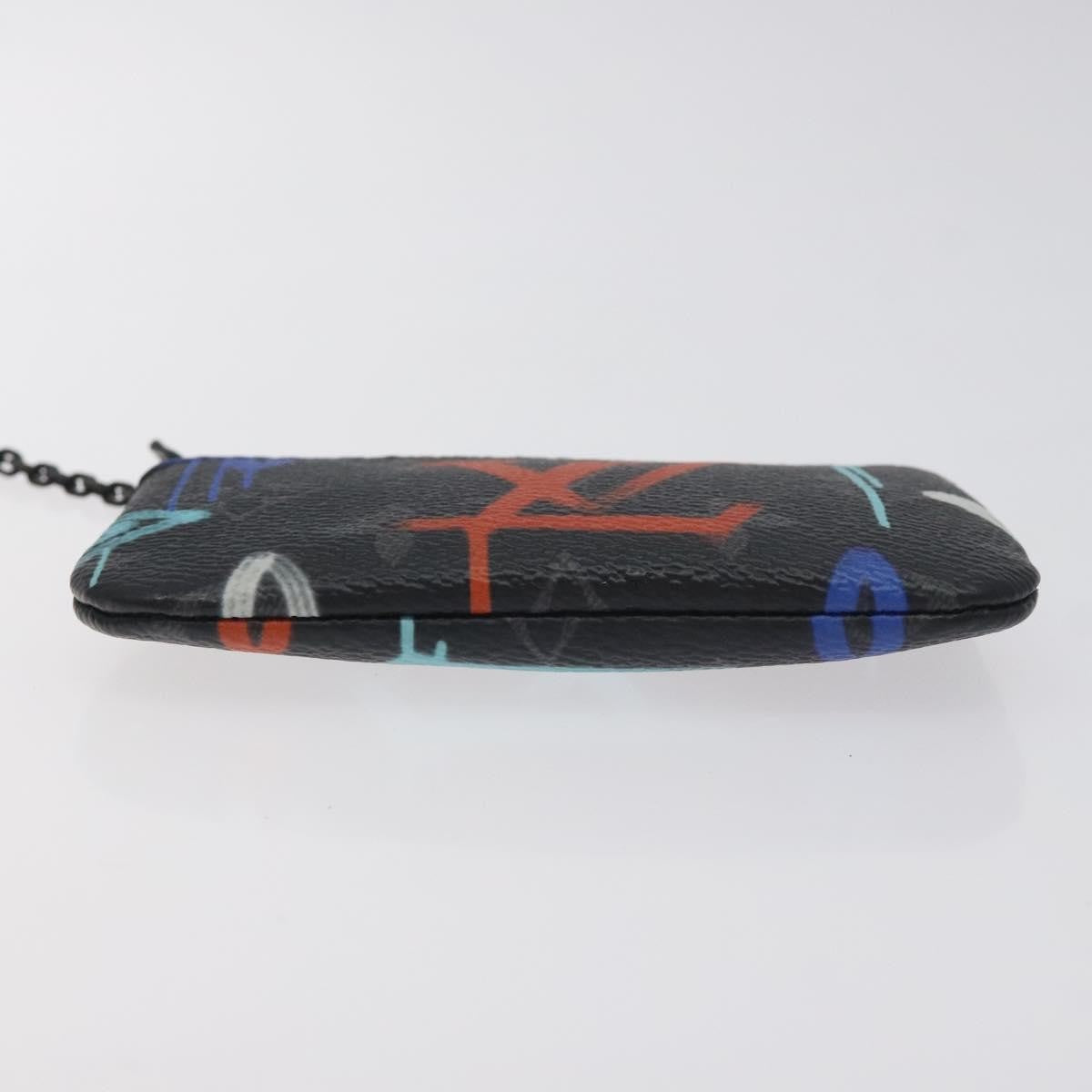 Louis Vuitton Pochette Clés Monogram Canvas, BLACK, CANVAS, Wallets