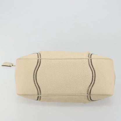 Prada Vintage Handbag Leather, White, Leather, Handbag