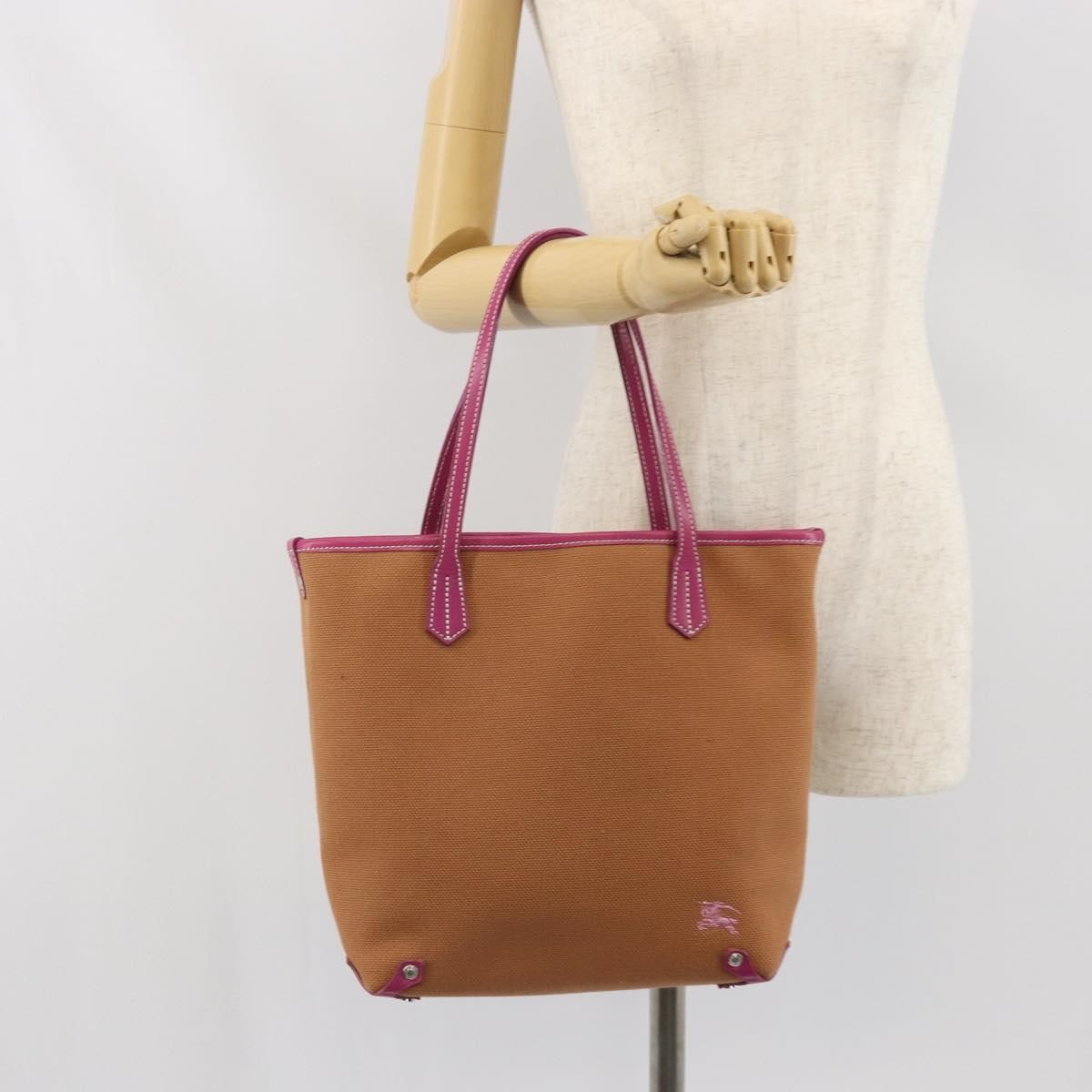 Burberry Blue Label Tote Bag Canvas, BROWN, CANVAS, Tote bag
