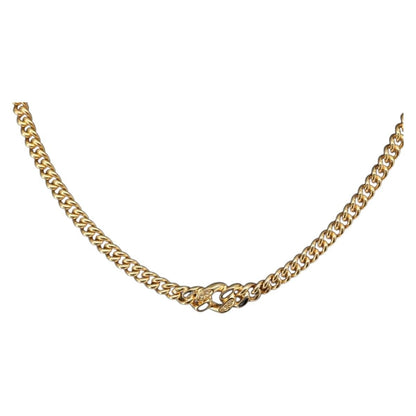 Christian Dior Vintage CD Pendant Necklace Metal, Gold, Metal, Necklace