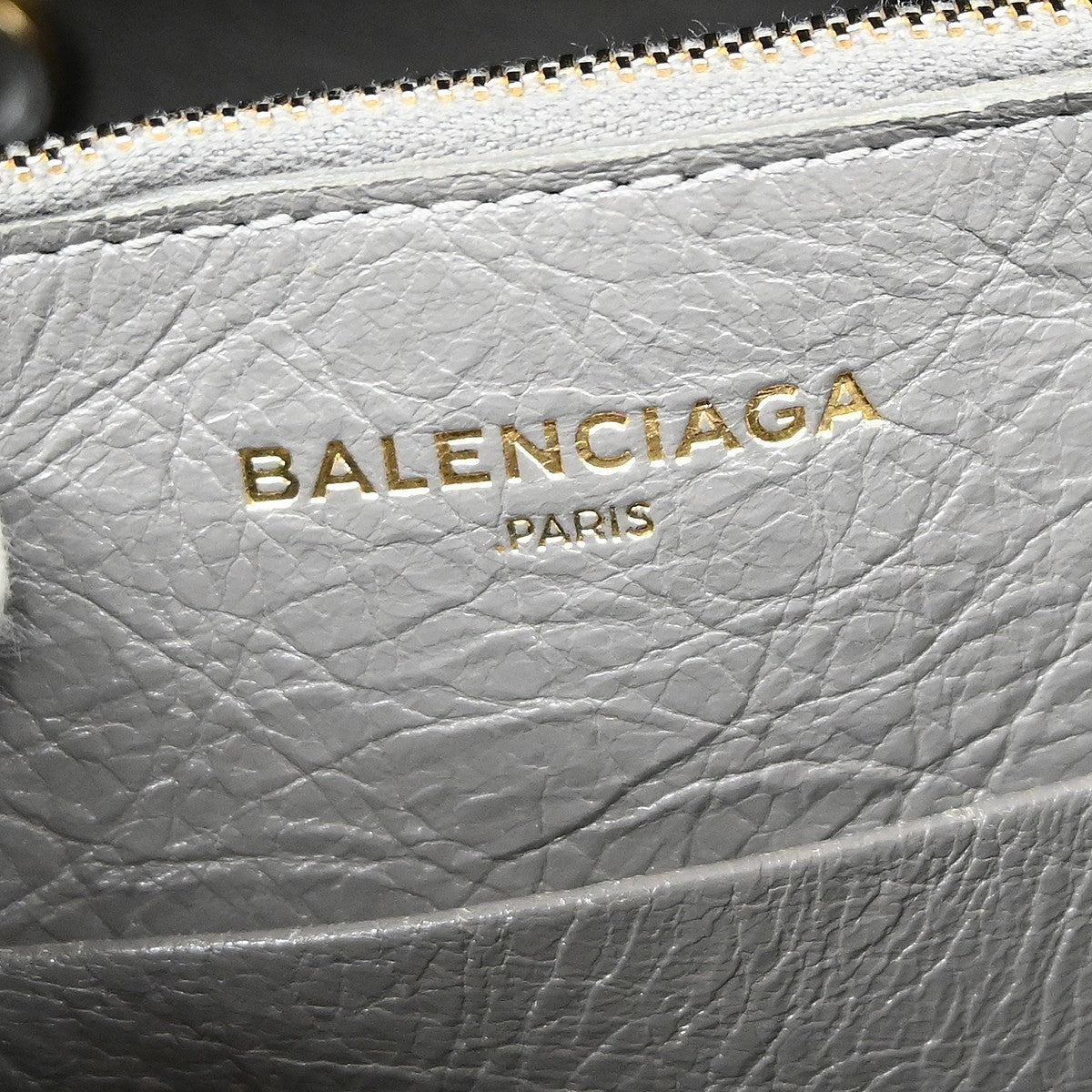 Balenciaga Blanket Square Bag Leather, GRAY, LEATHER, Handbag