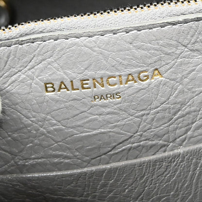 Balenciaga Blanket Square Bag Leather, GRAY, LEATHER, Handbag