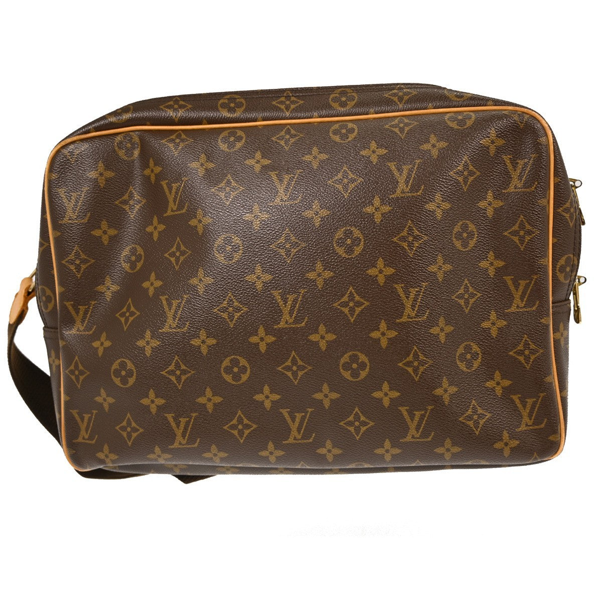 Louis Vuitton Reporter Bag Monogram Canvas, BROWN, CANVAS, Shoulder bag