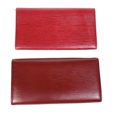 Louis Vuitton Vintage Sarah Wallet Epi Leather, RED, LEATHER, Wallets