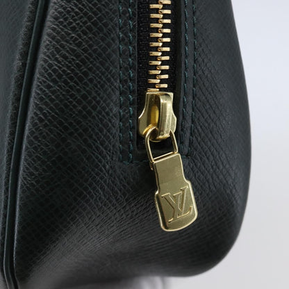 Louis Vuitton Toiletry Bag Leather, GREEN, LEATHER, Toiletry Case