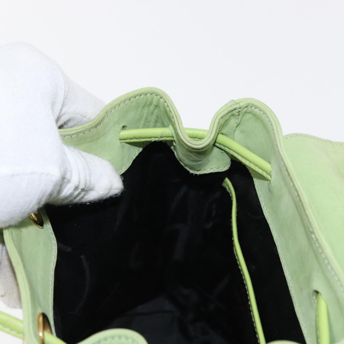 Salvatore Ferragamo Gancini Backpack Suede, GREEN, SUEDE, Backpack