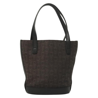 Celine C Macadam Handbag Canvas, BLACK, CANVAS, Handbag