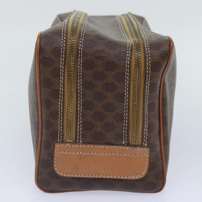 Celine Macadam Pochette Canvas and Leather, BROWN, CANVAS, Clutche & pouche