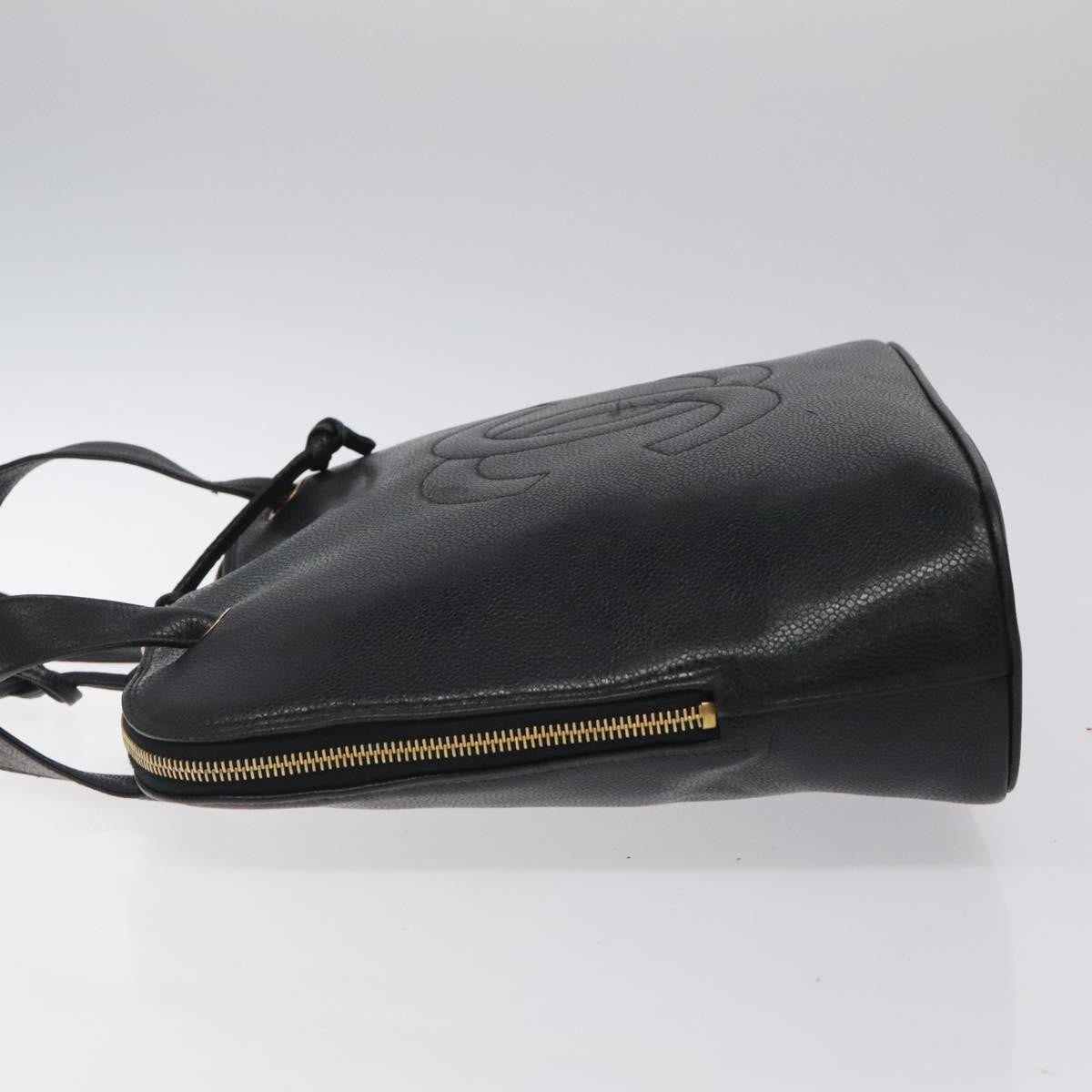Chanel Vintage CC Dome Bag Caviar, Black, Calfskin, Handbag