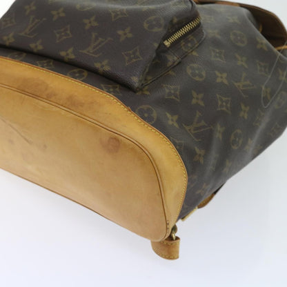 Louis Vuitton Montsouris Backpack Monogram Canvas, BROWN, CANVAS, Backpack