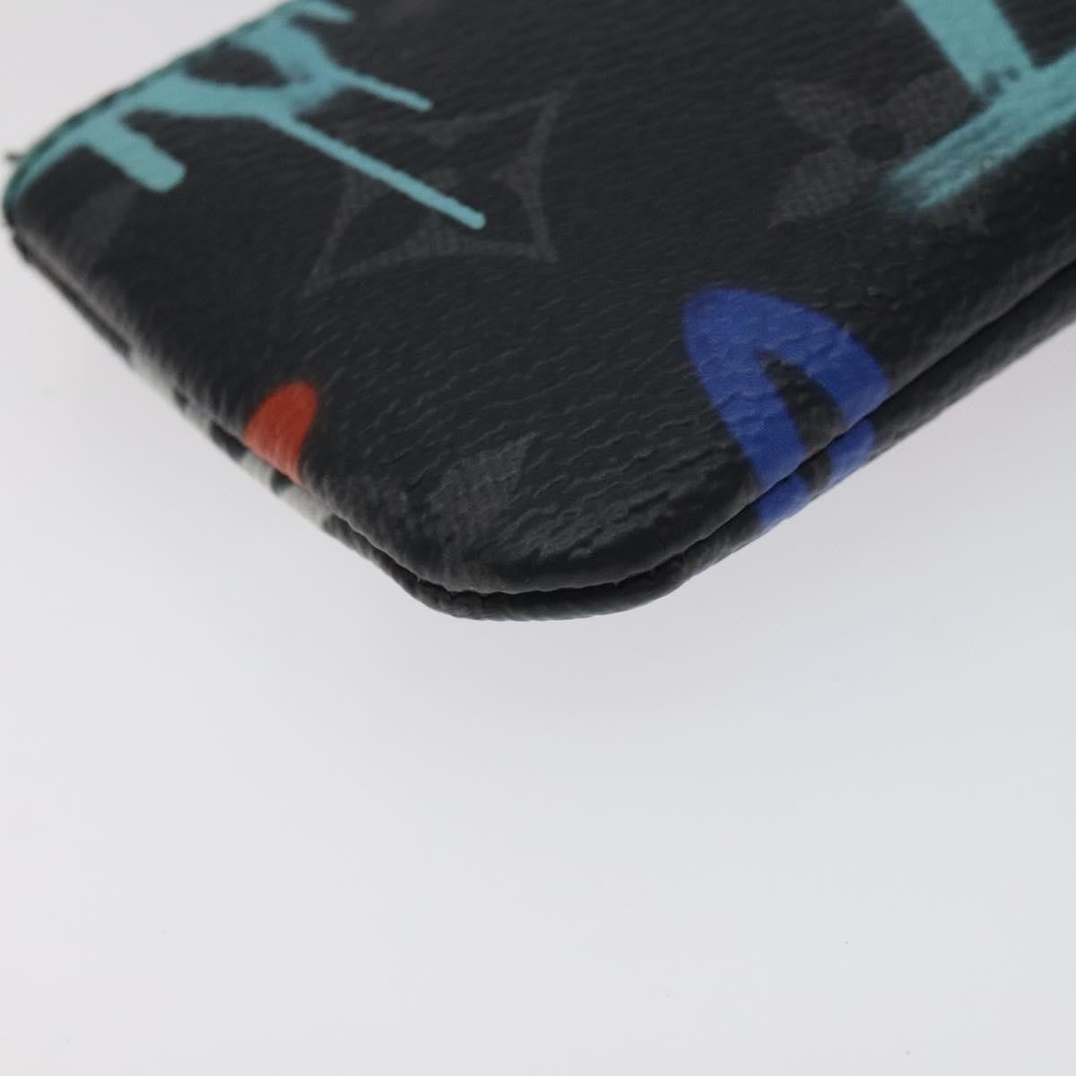 Louis Vuitton Pochette Clés Monogram Canvas, BLACK, CANVAS, Wallets