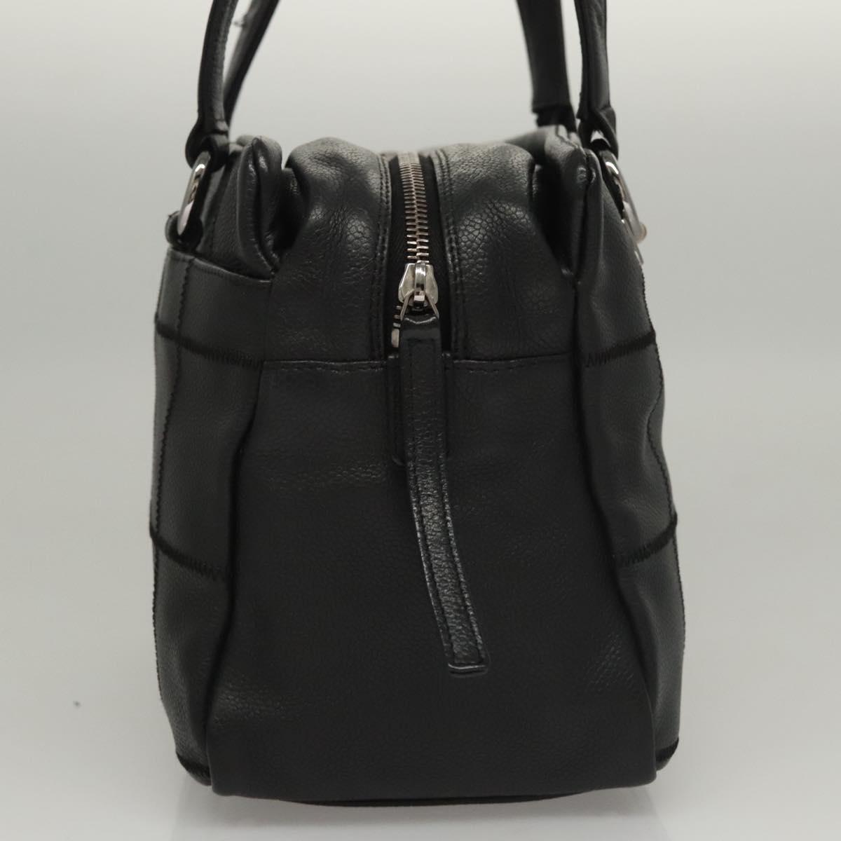 Chanel Chocolate Bar Shoulder Bag Calfskin, BLACK, LEATHER, Shoulder bag