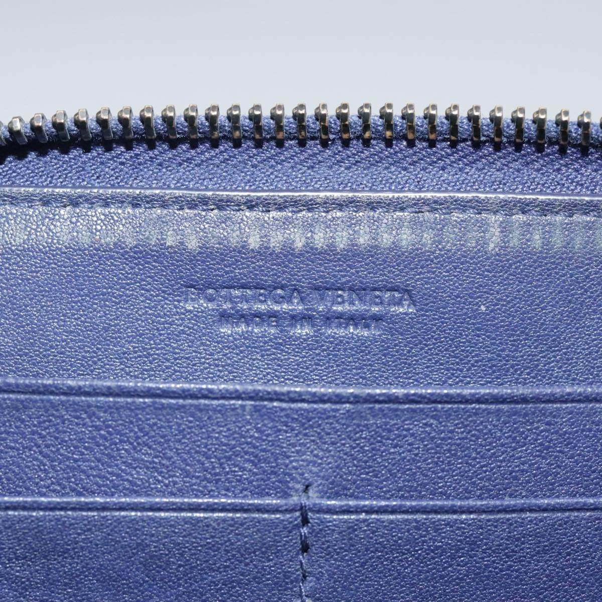 Bottega Veneta Intrecciato Long Zip  Wallet Leather, BLACK, LEATHER, Wallets