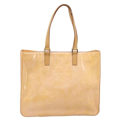 Louis Vuitton Columbus Handbag Monogram Vernis, Beige, Patent Leather, Tote Bag