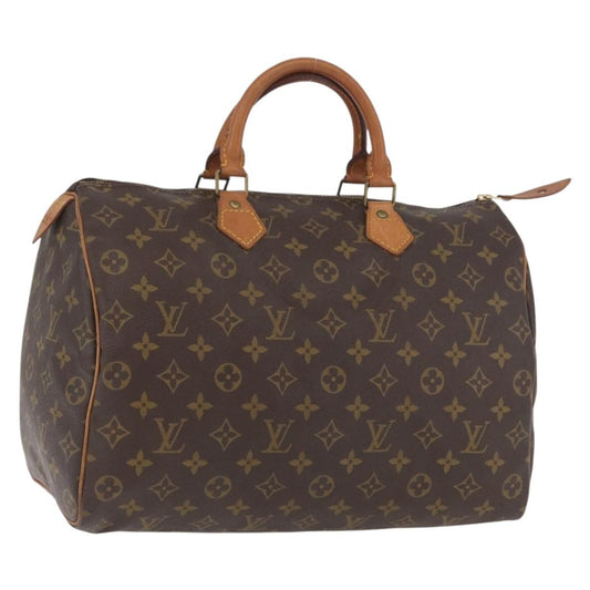 Louis Vuitton Speedy Handbag Monogram Canvas, Brown, Canvas, Handbag