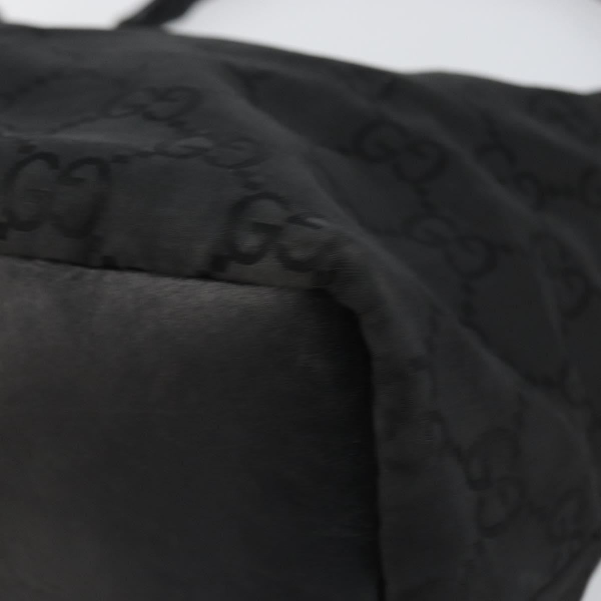 Gucci Vintage Bamboo Hobo GG Canvas, BLACK, CANVAS, Shoulder bag