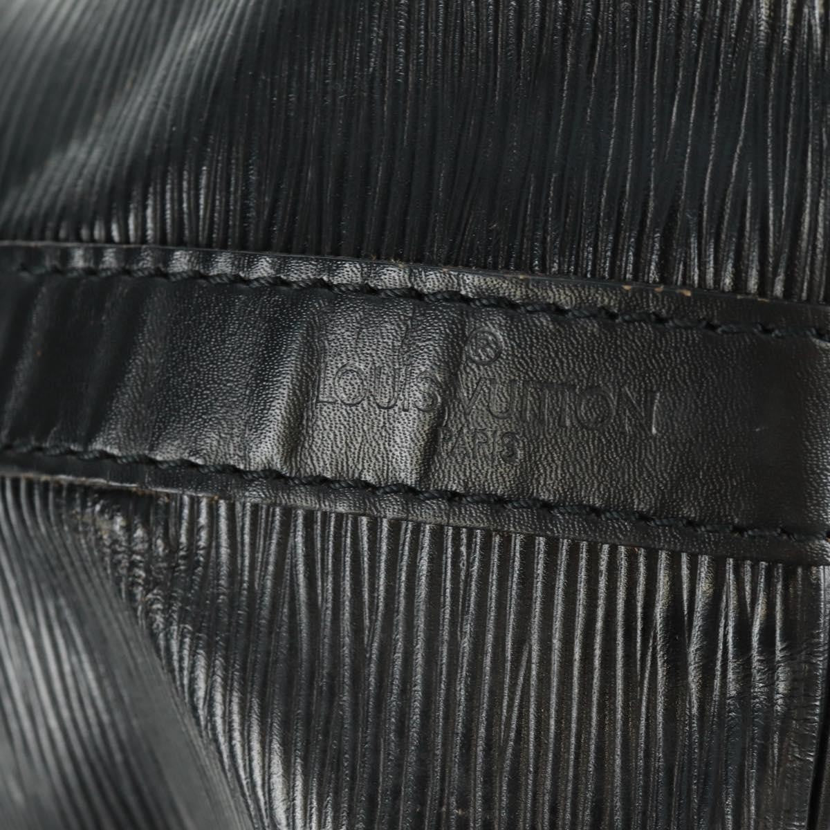 Louis Vuitton Petit Noe Handbag Epi Leather, BLACK, LEATHER, Shoulder bag