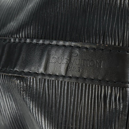 Louis Vuitton Petit Noe Handbag Epi Leather, BLACK, LEATHER, Shoulder bag