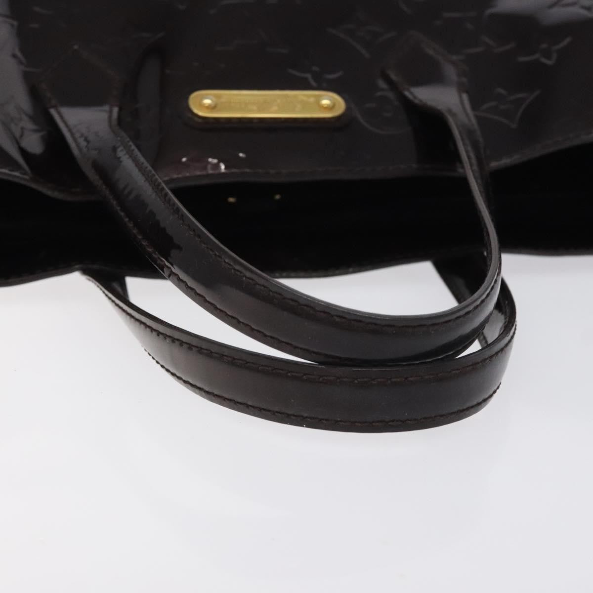 Louis Vuitton Wilshire Handbag Monogram Vernis, BURGUNDY, PATENT_LEATHER, Handbag