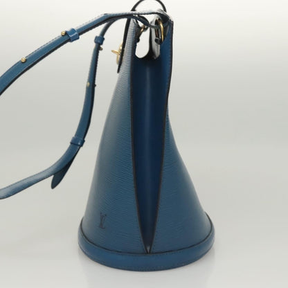 Louis Vuitton Cluny Shoulder Bag Epi Leather, BLUE, LEATHER, Shoulder bag