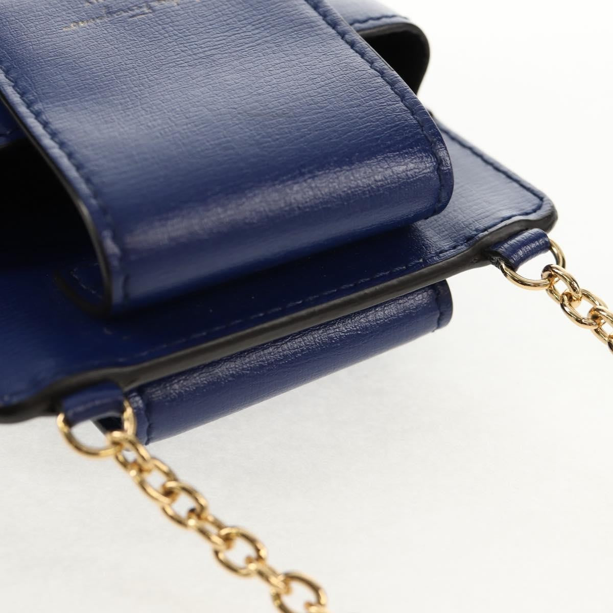 Salvatore Ferragamo Vintage Vara Crossbody Bag Nylon, BLUE, LEATHER, Clutche & pouche