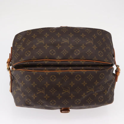 Louis Vuitton Saumur Handbag Monogram Canvas, BROWN, CANVAS, Shoulder bag