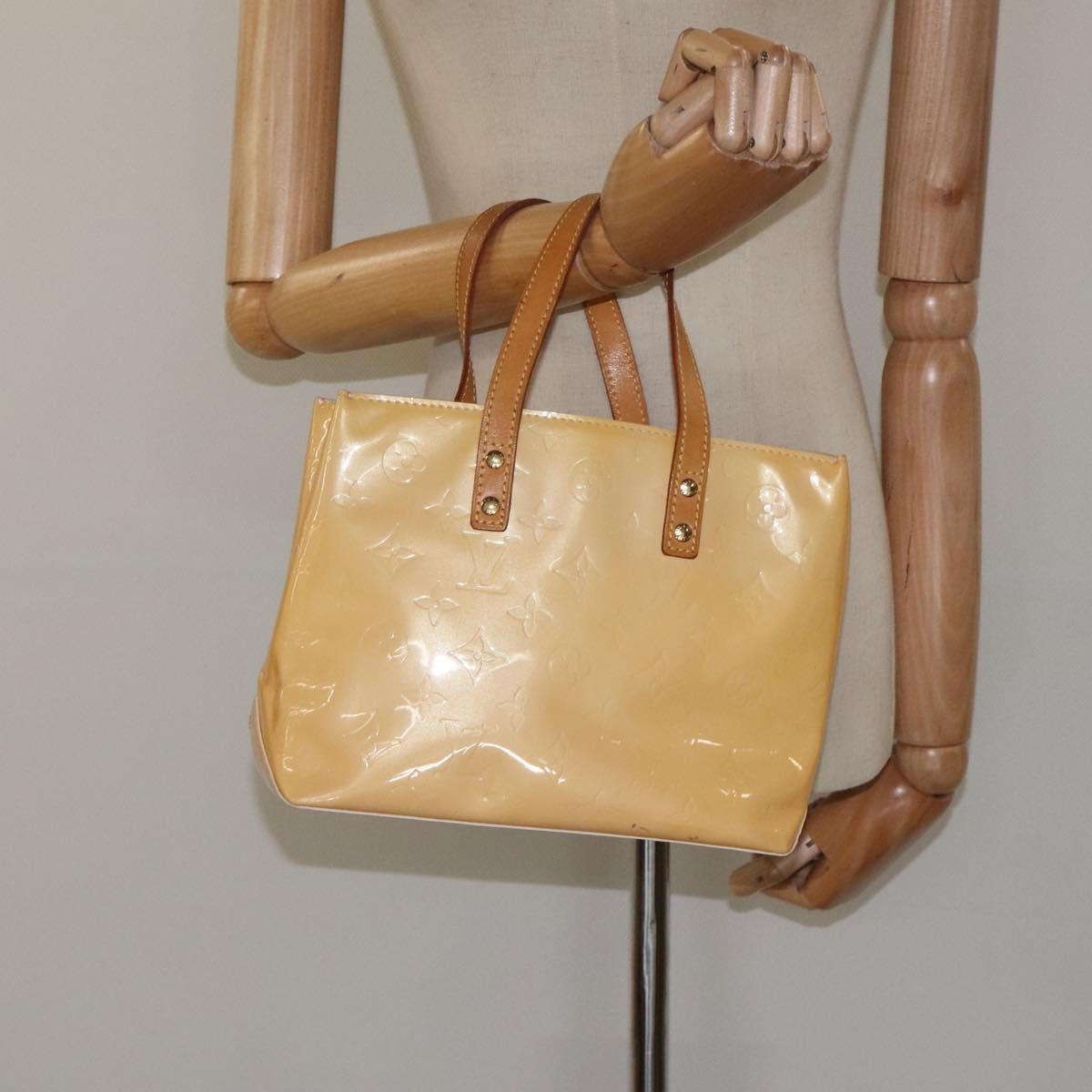 Louis Vuitton Vernis Houston Bag labellov, YELLOW, LEATHER, Handbag