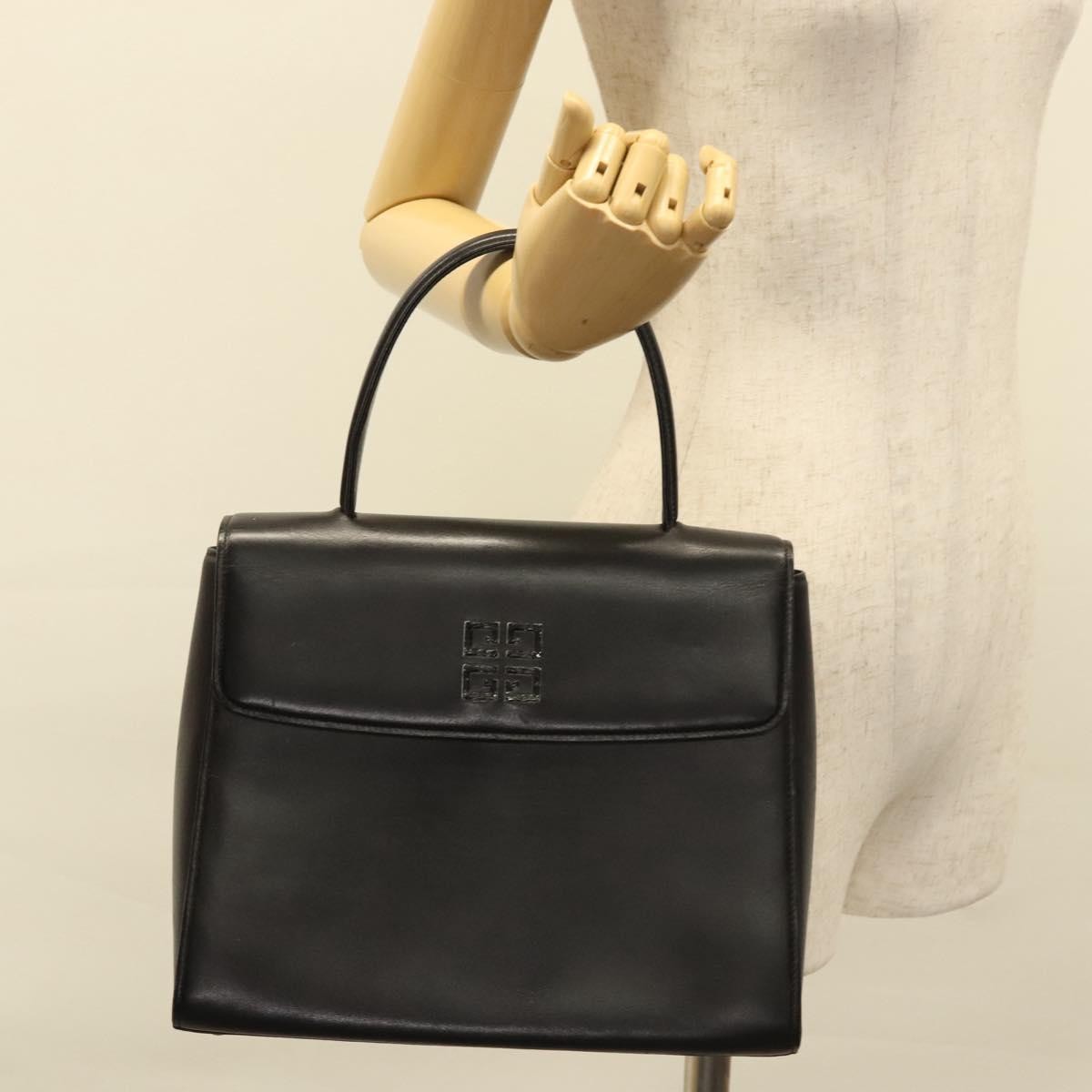 Givenchy Vintage 4G handbag Leather, BLACK, LEATHER, Handbag