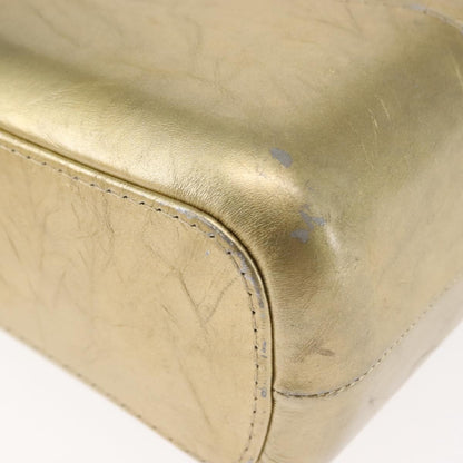 Chanel Gabrielle Hobo Quilted Metallic Aged Calfskin, GOLD, LEATHER, Shoulder bag