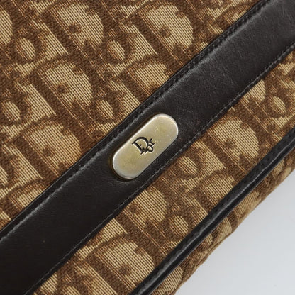 Christian Dior Vintage Trotteur Chain shoulder bag Canvas, BEIGE, CANVAS, Shoulder bag