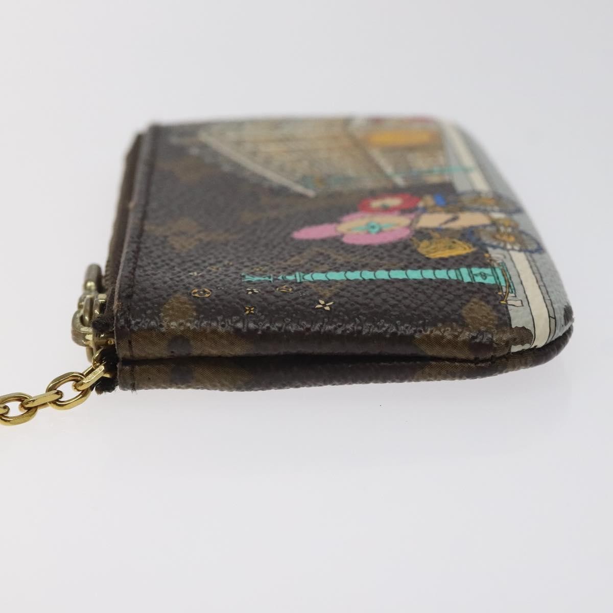 Louis Vuitton Pochette Clés Monogram Vivienne, BROWN, CANVAS, Wallets