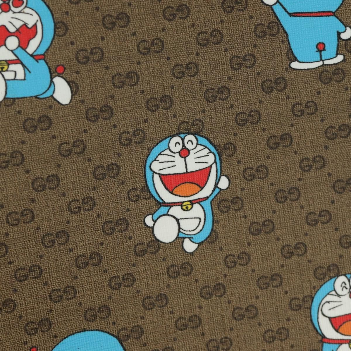 Gucci Doraemon Tote Printed Mini GG Coated Canvas, Beige, Canvas, Tote Bag