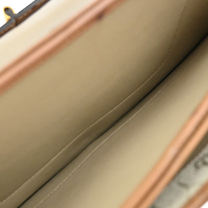 Christian Dior Vintage Honeycomb Handbag Canvas Leather, BEIGE, CANVAS, Shoulder bag