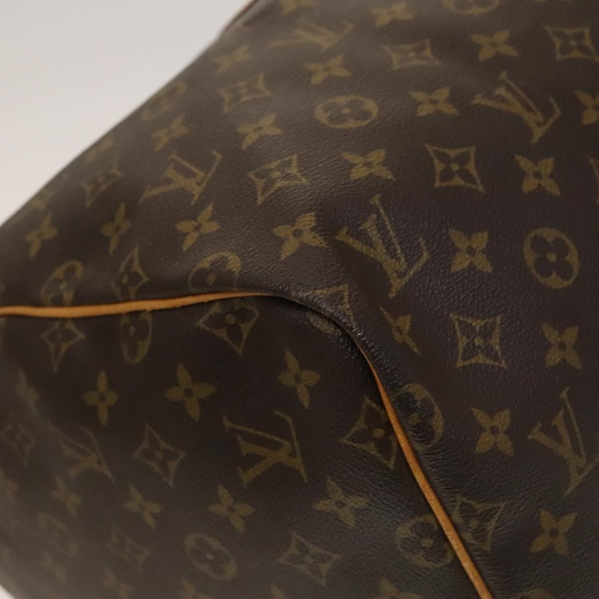 Louis Vuitton Keepall Bag Monogram Canvas, BROWN, CANVAS, Travel bag