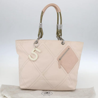 Chanel Vintage Cruise Line No.5 Tote Quilted Canvas, PINK, CANVAS, Tote bag