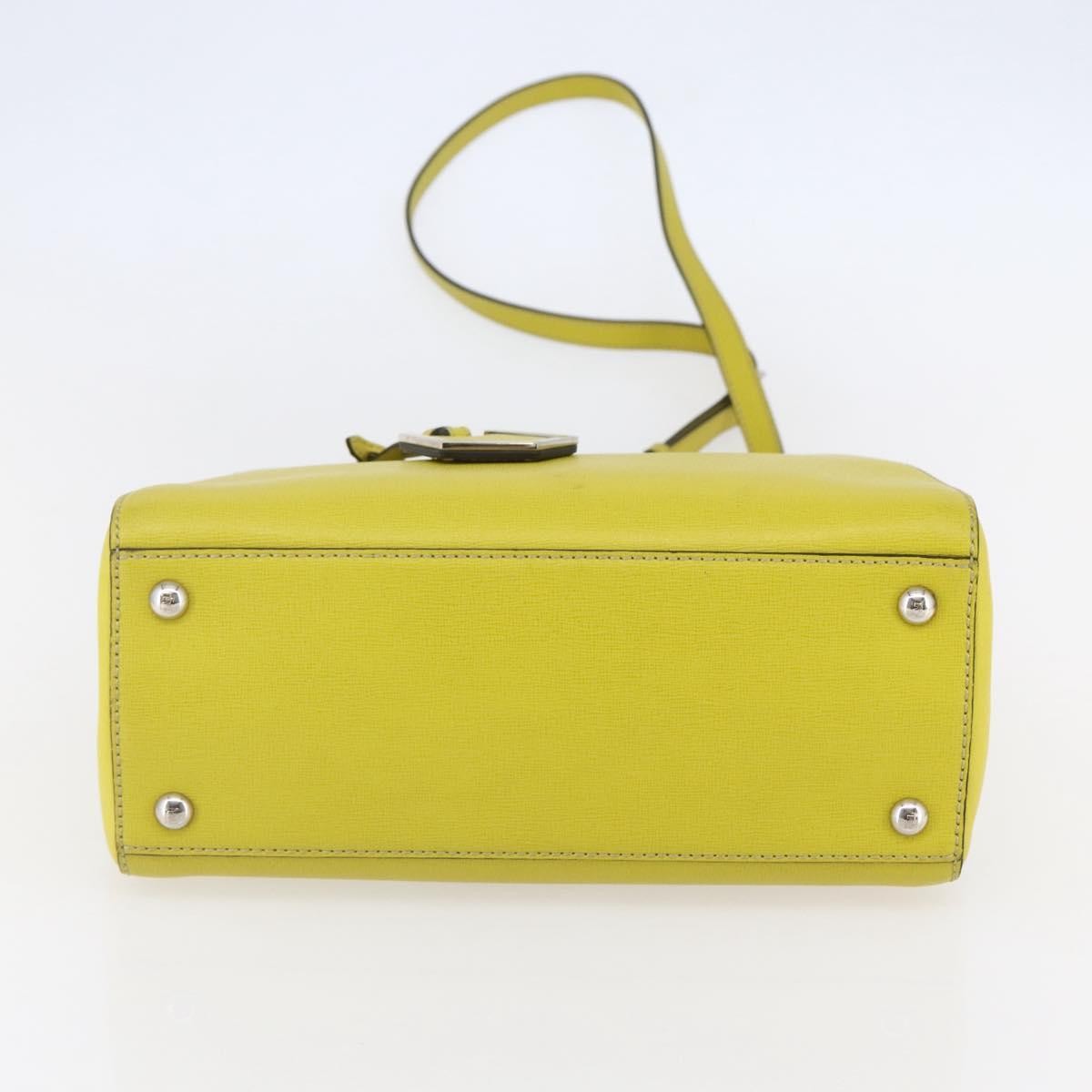 Fendi 2Jours Bag Leather, YELLOW, LEATHER, Handbag