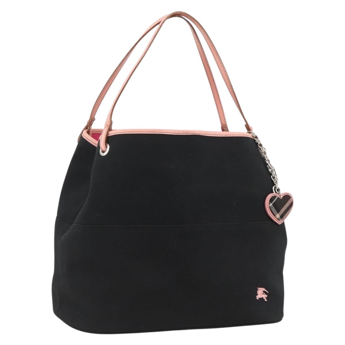 Burberry Blue Label Tote Bag Canvas, BLACK, CANVAS, Tote bag