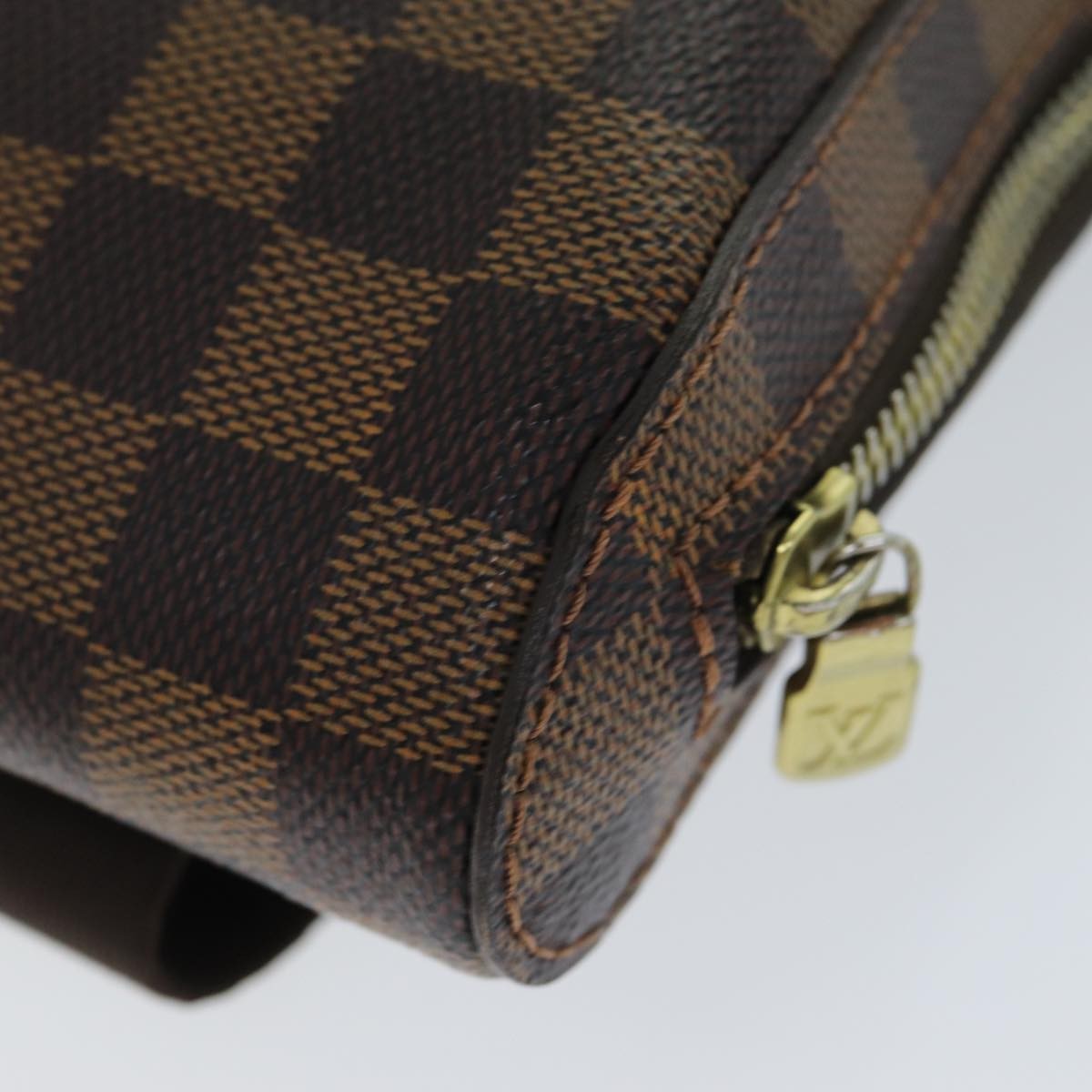 Louis Vuitton Geronimos Waist Bag Damier, BROWN, CANVAS, Travel bag