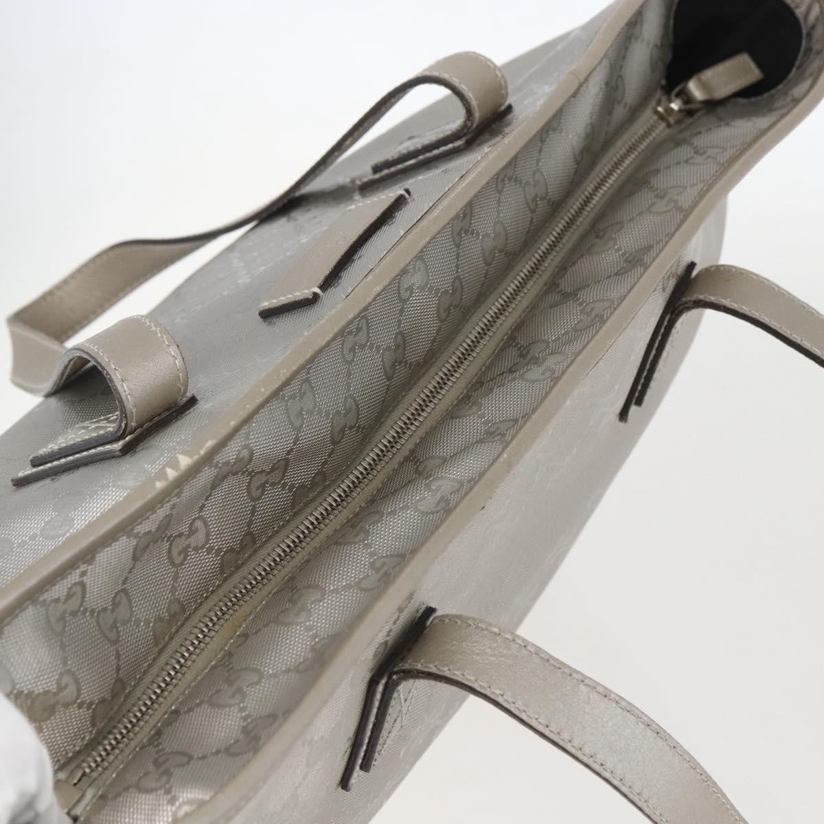 Gucci Plus Tote GG Imprime, SILVER, CANVAS, Tote bag
