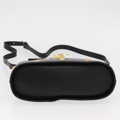 Salvatore Ferragamo Vintage Handbag Leather, BLACK, LEATHER, Handbag