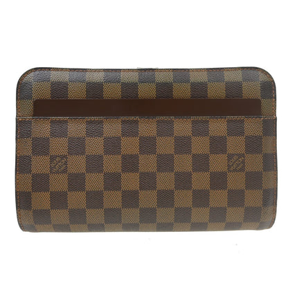 Louis Vuitton Pochette Saint Louis Damier, Brown, Canvas, Clutch