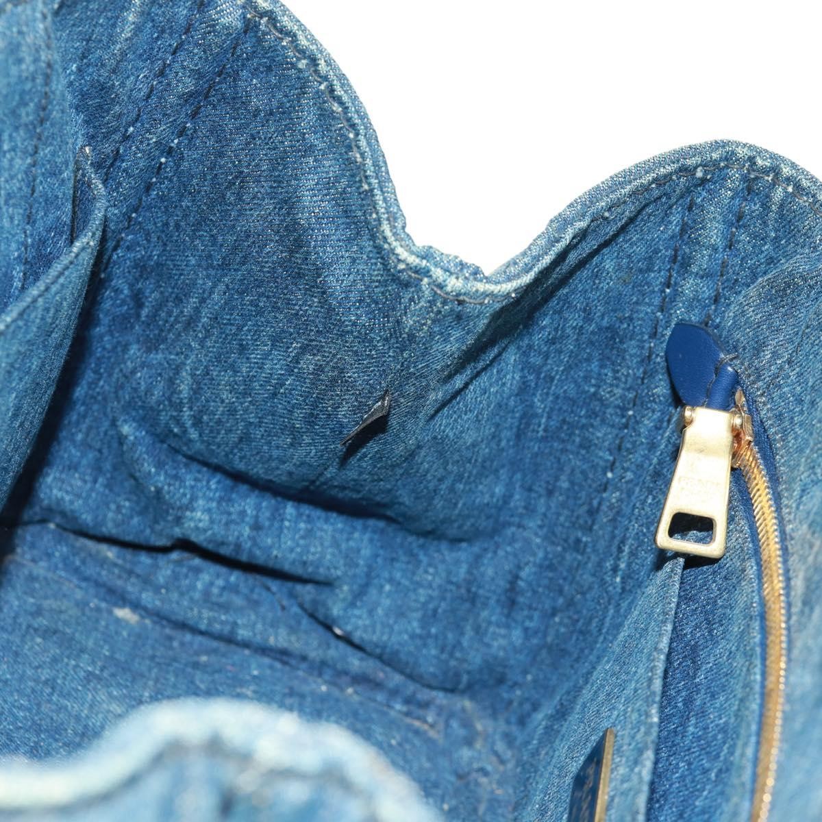Prada Canapa Tote Denim, BLUE, DENIM_JEANS, Tote bag