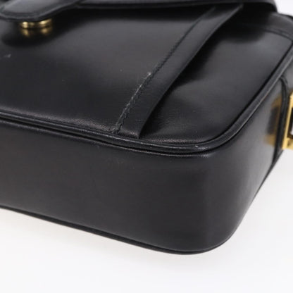 Gucci Vintage Shoulder Bag Leather, BLACK, LEATHER, Shoulder bag