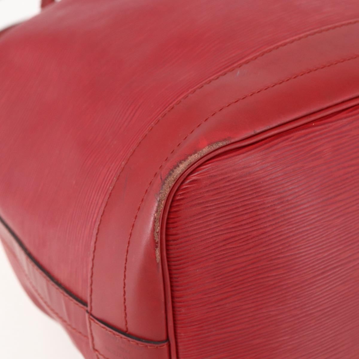 Louis Vuitton Petit Noe NM Handbag Epi Leather, RED, LEATHER, Shoulder bag