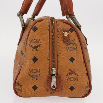 MCM Visetos logogramme Handbag Canvas and Leather, BROWN, CANVAS, Handbag